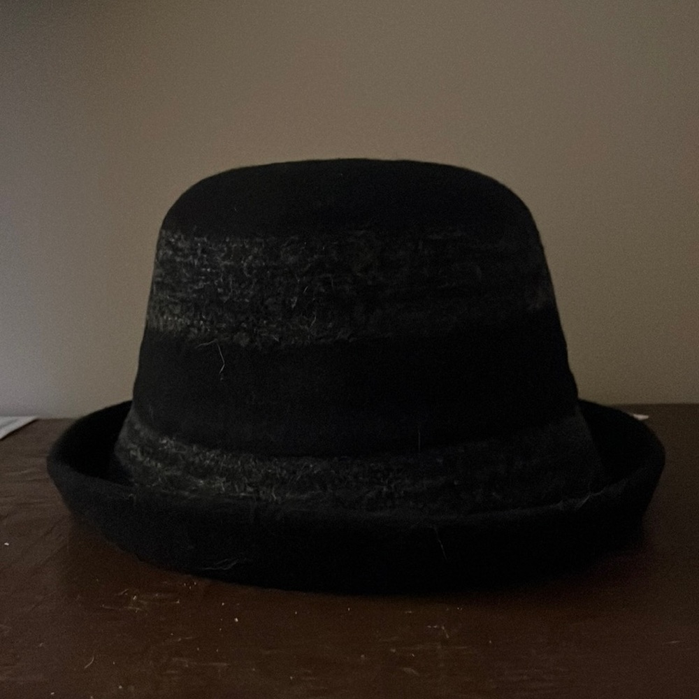 100% wool winter bowler hat